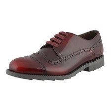 Dolce & Gabbana Men's Burgundy Wing Tip Leather Oxfords Shoes US 9.5 IT 8.EU 4