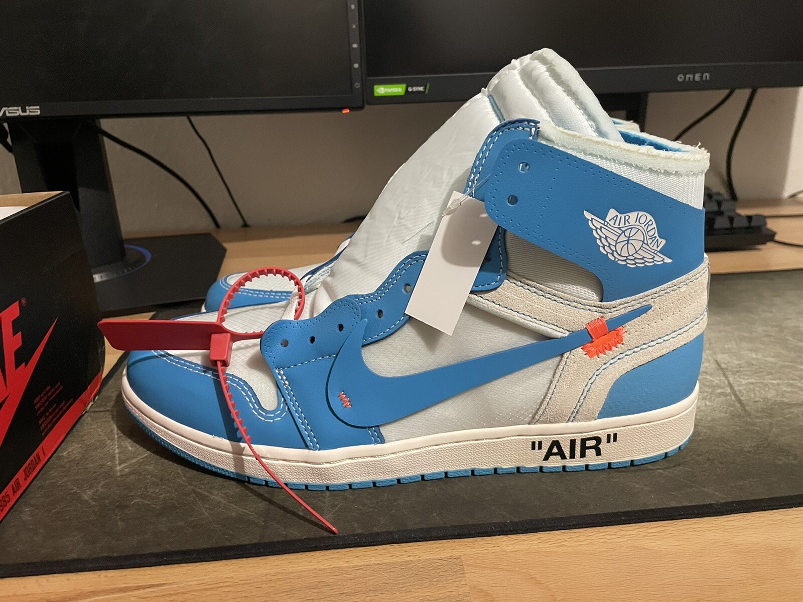 Size 11.5 - Jordan 1 Retro OG x Off-White High UNC for sale online | eBay