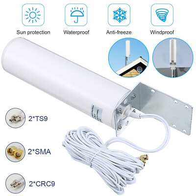 4G LTE Antenne Externe Omnidirektional mit TS9/SMA/CRC9 Stecker Signalverstärker