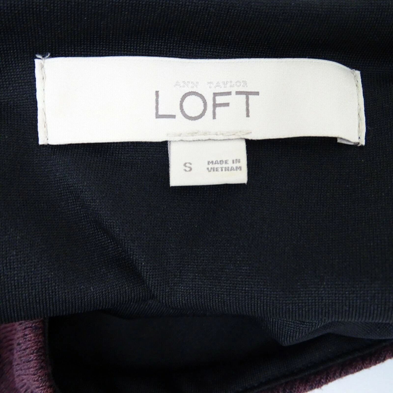 VETEMENTS Abito tubino Ann Taylor Loft Tank increspato maglia elasticizzata donna taglia S senza maniche