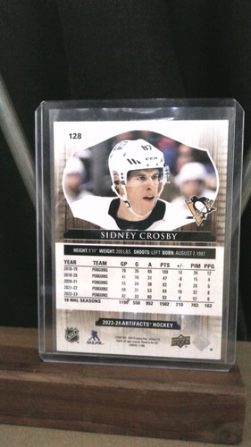 Artefatti Upper Deck 2023-24 - #128 Sidney Crosby in pelle - Foto 2 di 2
