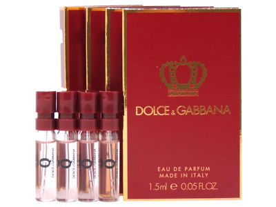 D&G DOLCE & GABBANA Q EDP 1.5ml .05fl oz x 4 PERFUME SPRAY SAMPLE VIALS