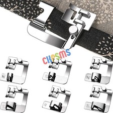 6Sizes Rolled Hem Presser Foot Set FOR Lower Shank Home Sewing Machines