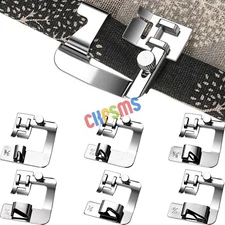 Lower Shank Home Sewing Machine Rolled Hem Presser Foot 6 Sizes set