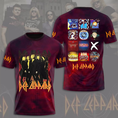 Hot Def Leppard The World Tour Album Music Rock Band 3D shirt Gifts Fan CG2429