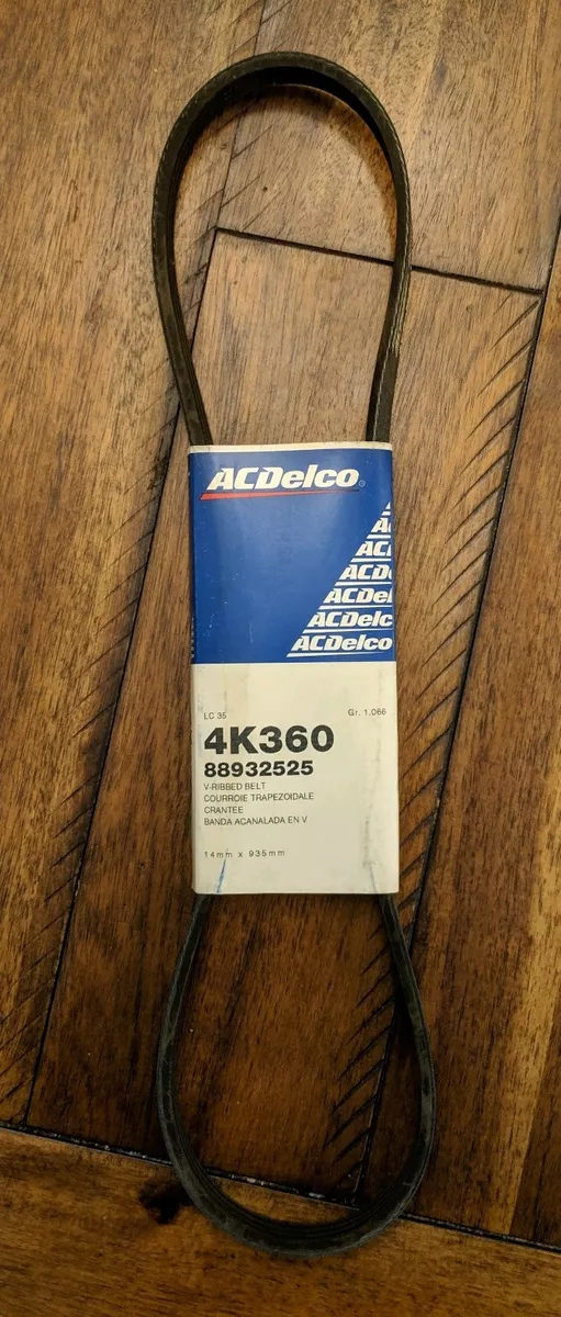 Ac delco serpentine clearance belt
