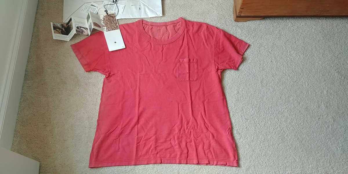 Visvim Jumbo Tee S/S (Veggie Dye) Red 1 S 2017 UWTB 100% Authentic 