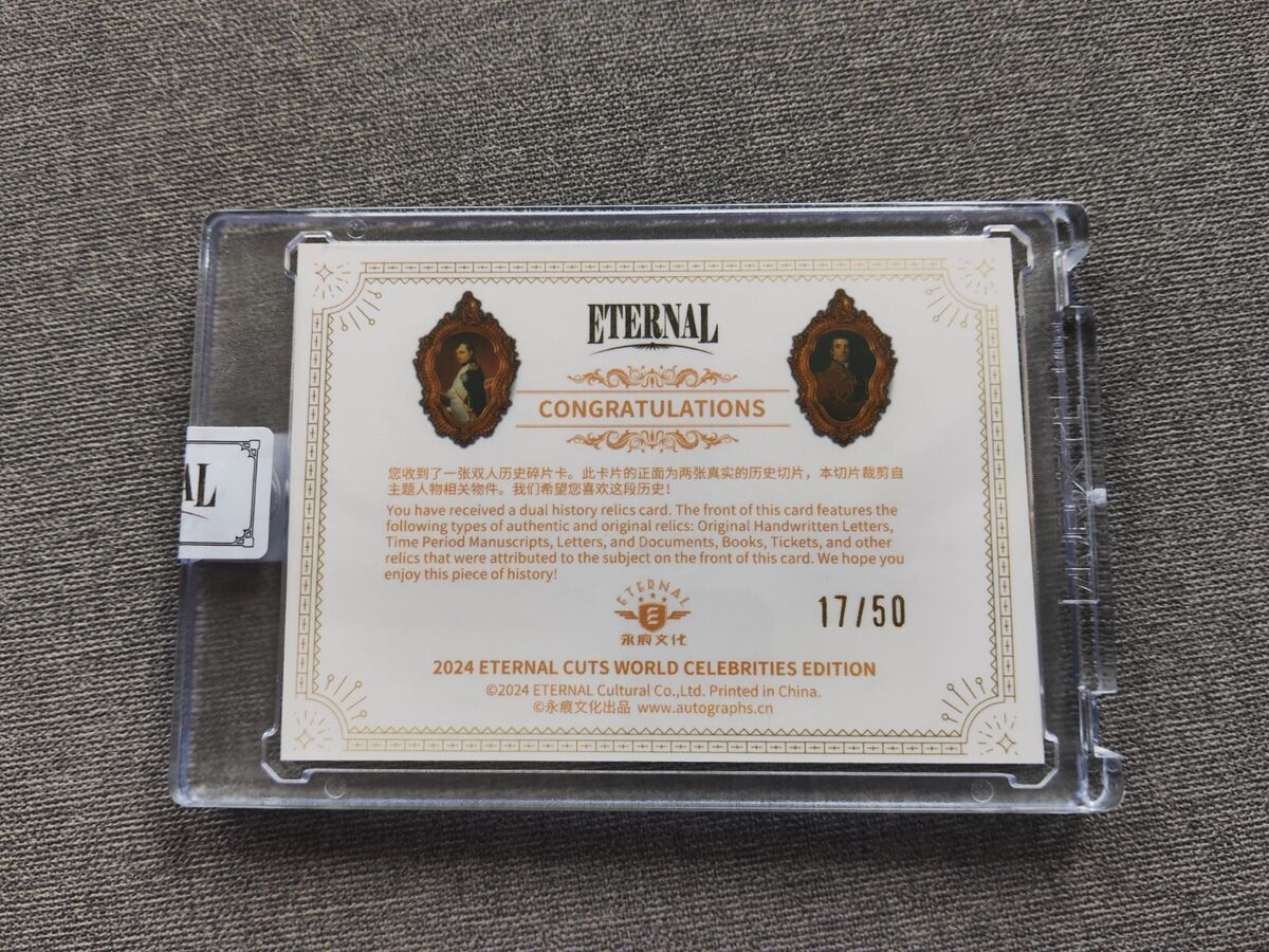 2024 Eternal Cuts アインシュタイン テスラ レリックカード 50枚限定 2024 Eternal Cuts Einstein Da Vinci Tesla