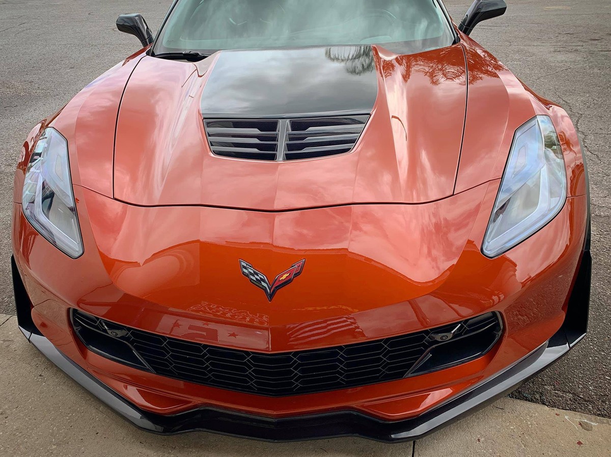 For 14-19 Corvette C7 Z06 Stage 3 Front Splitter Lip W