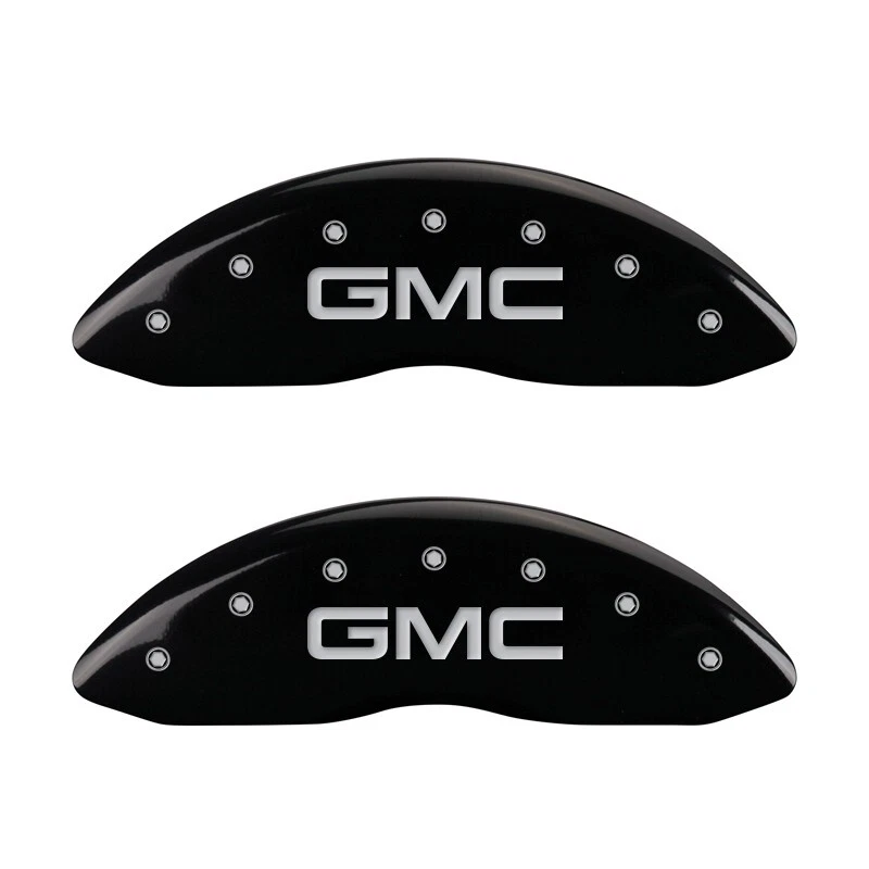 Cubiertas de pinza de disco de freno MGP negras delanteras + traseras "GMC" Sierra 3500 2004-2007 Foto 2 de 4