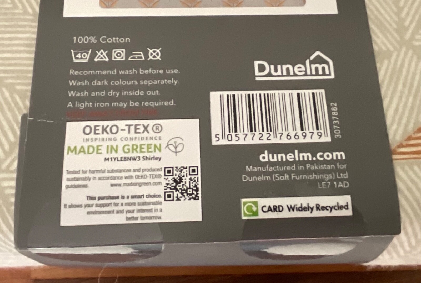 Dunelm 100 Brushed Cotton reversible King Size Duvet cover Set eBay