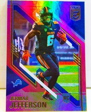 Jermar Jefferson RC 2021 Donruss Elite Football Pink Refractor Rookie Card #116