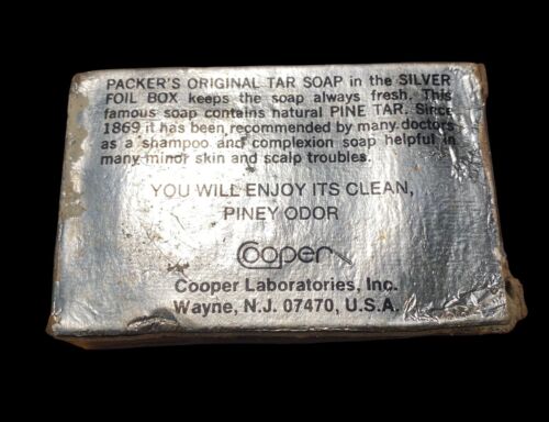 1970’s-80’s Vintage Packer’s Pine Tar Soap, 3.3 Oz., New In Box! - Picture 2 of 5