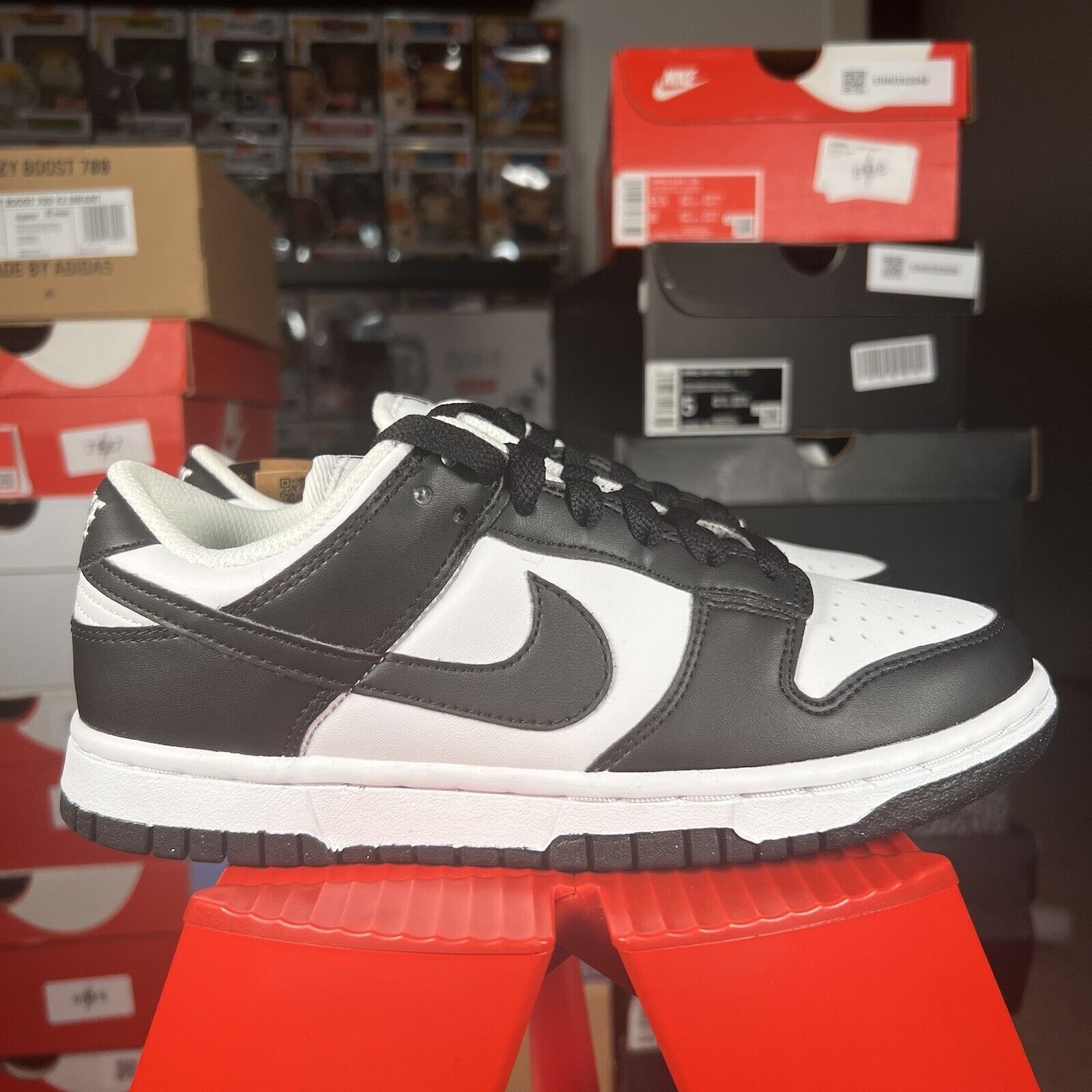 NIKE DUNK LOW NEXT NATURE WHITE BLACK PANDA WOMEN (DD1873-102) Size: 5W/3.5M