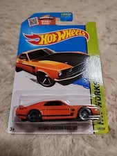 Hot Wheels 69 Ford Mustang Boss 302 Orange Hw Workshop 2014 St 195250