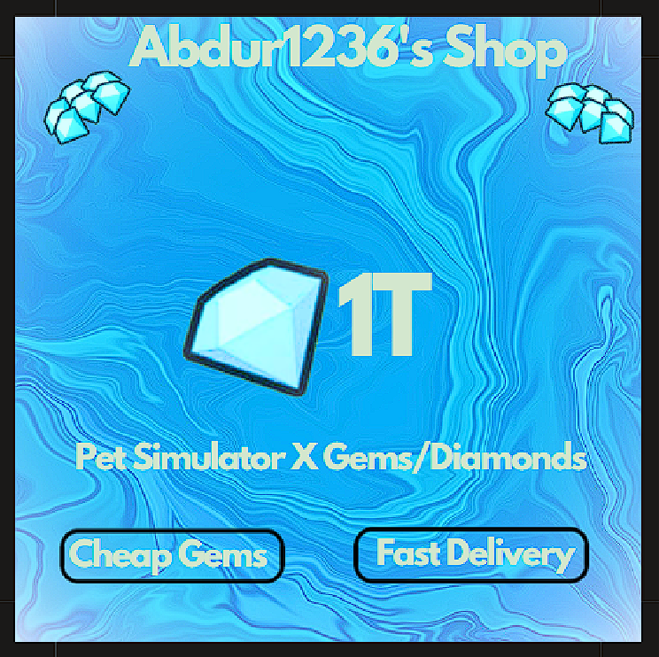 💎 Roblox - 1 Trillion Gems / Rap Pet Simulator X ( PSX ), CHEAPEST &  SAFEST 💎