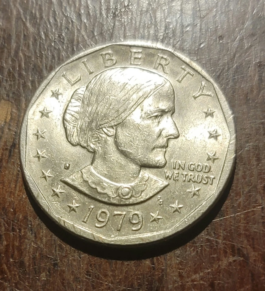 Rare 1979 Susan B Anthony Liberty FG Frank Gasparro Double Struck Mint ERROR - Image 3 of 4