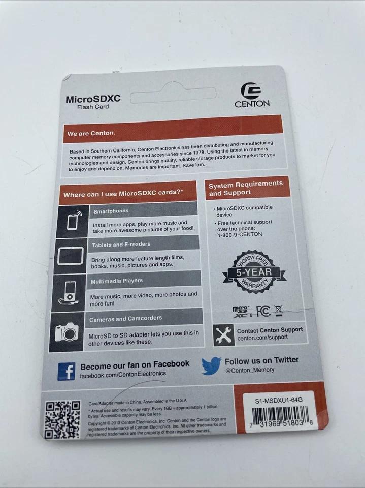 Centon 64 GB microSD Extended Capacity (microSDXC) - Image 2 of 2