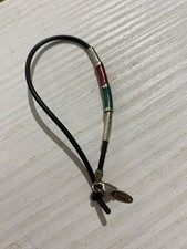 Bracciale In Argento 925 Con Corda In Plastica E Resina Bianco Verde