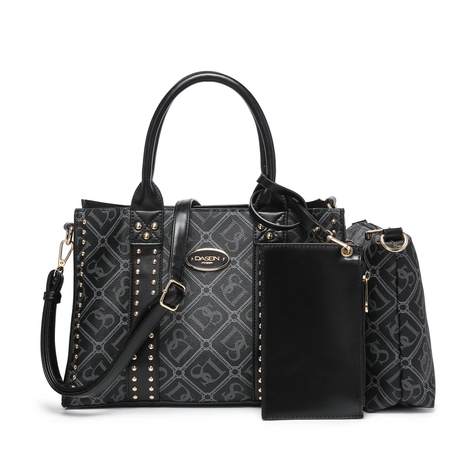 Женщин классический Дамская сумка и бумажник верхняя ручка сумка комплект работы через плечо сумочка - Изображение 2 из 4