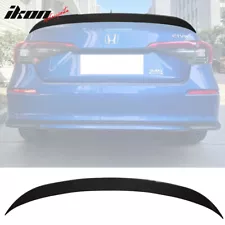 Fits 22-26 Honda Civic 11th Trunk Spoiler HPD Style Rear Wing Gloss Black Trim