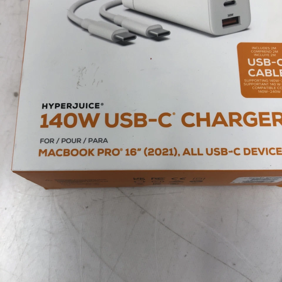 HyperJuice 140W Usb-C Charger PD 3.1140WW USB A QC 30W - Image 4 of 4