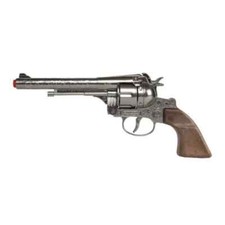 Wild West Classic Doc Holliday Style Diecast Cap Gun - Gonher / Spain Silver 122