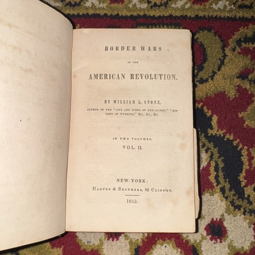 Border Wars of The American Revolution by William Stone 1843 2 Vols Family Lib - Picture 17 of 24