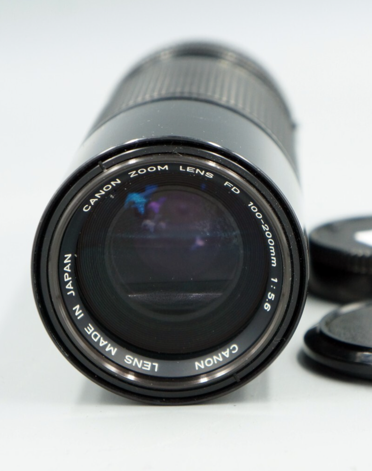 Canon FD 100-200mm f/5.6 Zoom Lens * Fully Working & Excellent * F-1 A