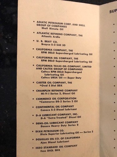 Vintage pamphlet "Superior Lubricants" for Caterpillar Diesel Engines, 1949 - Picture 3 of 5