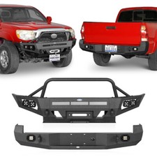 Offroad Steel Front Bumper Rear Back Bumper Fit 2005-2011 Toyota Tacoma Trucks
