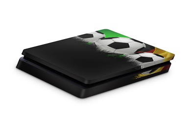 Sony Playstation 4 Slim Aufkleber PS4 Skin Design Sticker Skins Fußball Germany