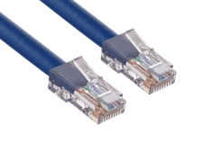 3ft Cat6 UTP Non-Booted Ethernet Network Patch Cable 24AWG Bare Copper, Blue