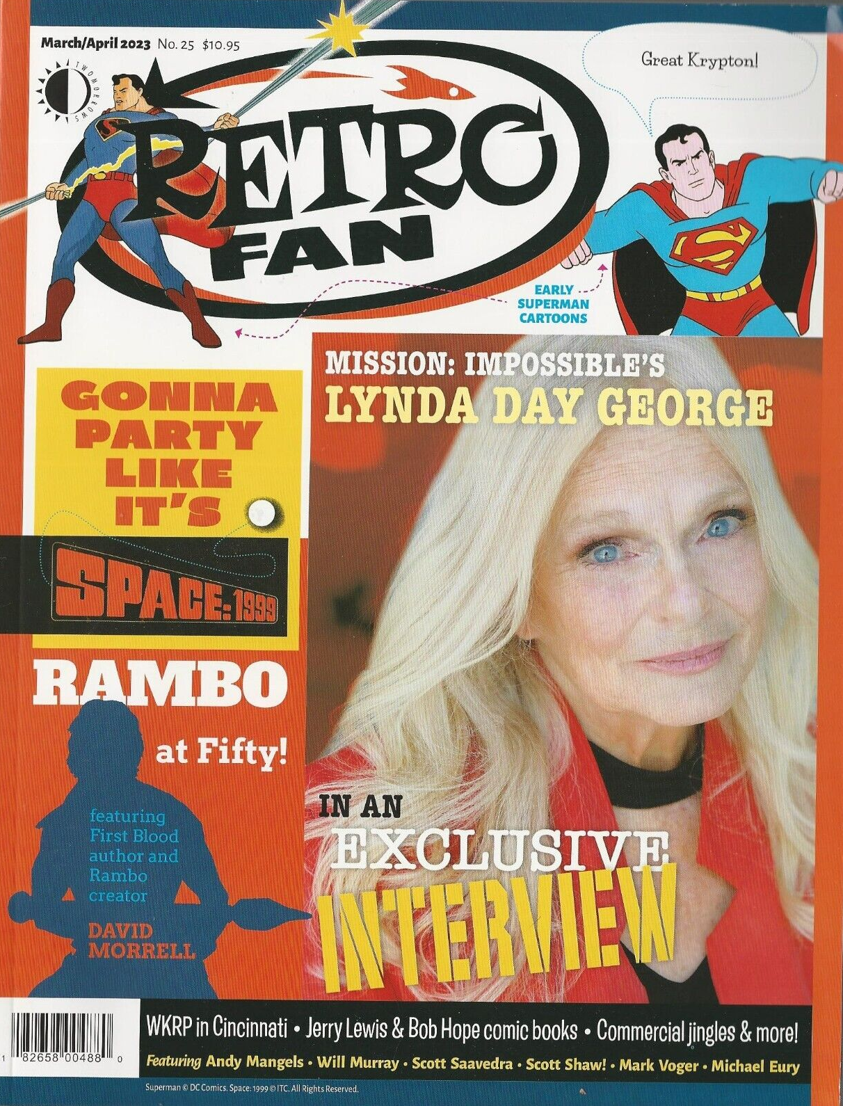 Retro Fan 25 March April 2023 Lynda Day George Space:1999 WKRP Rambo NM ...