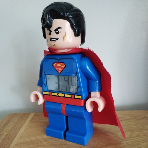 Lego DC Super Heroes Superman Figure Alarm Clock - Picture 2 of 9