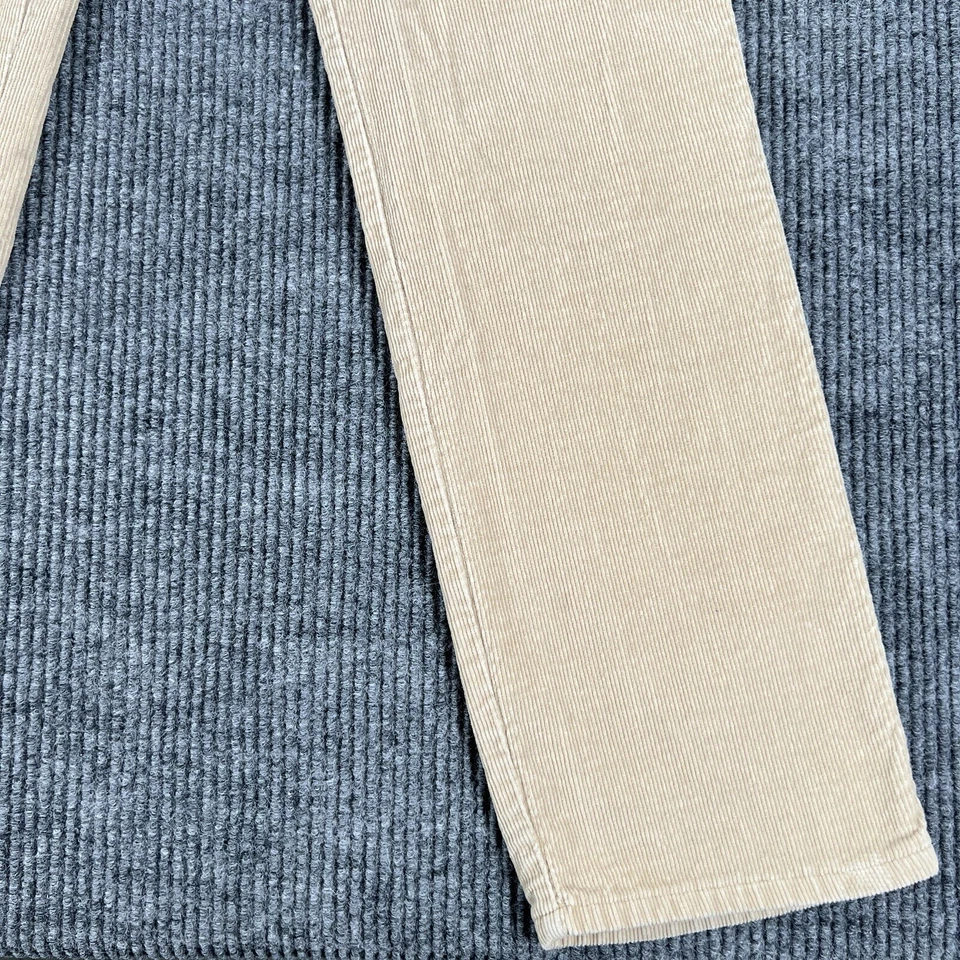 Calvin Klein Pants Youth Girls Size 14 Beige Corduroy Made in the USA 33" Inseam - Image 3 of 4