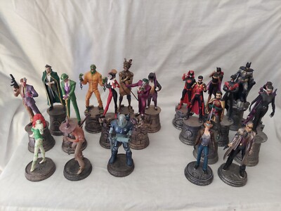 EAGLEMOSS DC CHESS COLLECTION Batman Ivy Riddler Robin Batgirl Freeze Scarecrow