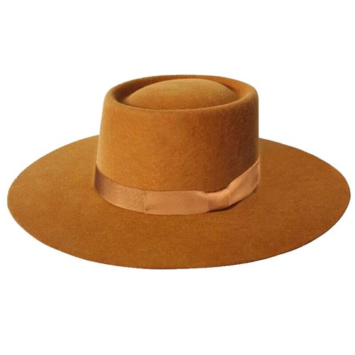 J. Crew Fedora 100% Wool Felt Western Hat Light Beige  display picture 2