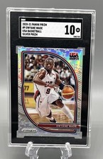 2020-21 Panini Prizm Dwyane Wade USA Olympic Silver Prizm - SGC 10 Gem Mint