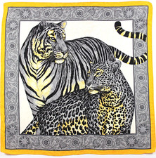 Beautiful Vintage "Tiger  Leopard" Scarf