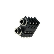 ACJS-MHD Buchse Jack 6,35mm weiblich stereo mit 90°-Winkel THT AMPHENOL