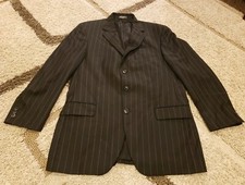 2 Piece Suit Set BACHRACH Men's 42L Blazer 42L Pants 100 Laine Wool