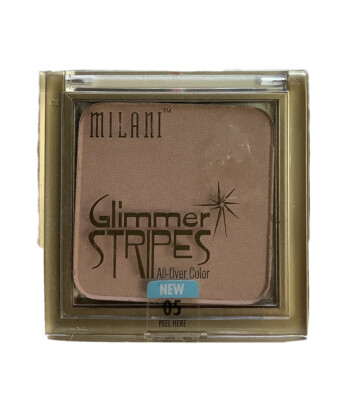 Milani Glimmer Stripes All Over Color #5 HONEY GLIMMER Cheek Eye Champagne