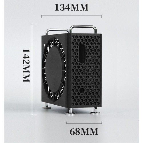 ABS Protective Case Vertical Stand for Mac Mini M4/M4 Pro 2024 PC Accessories - Afbeelding 5 van 10