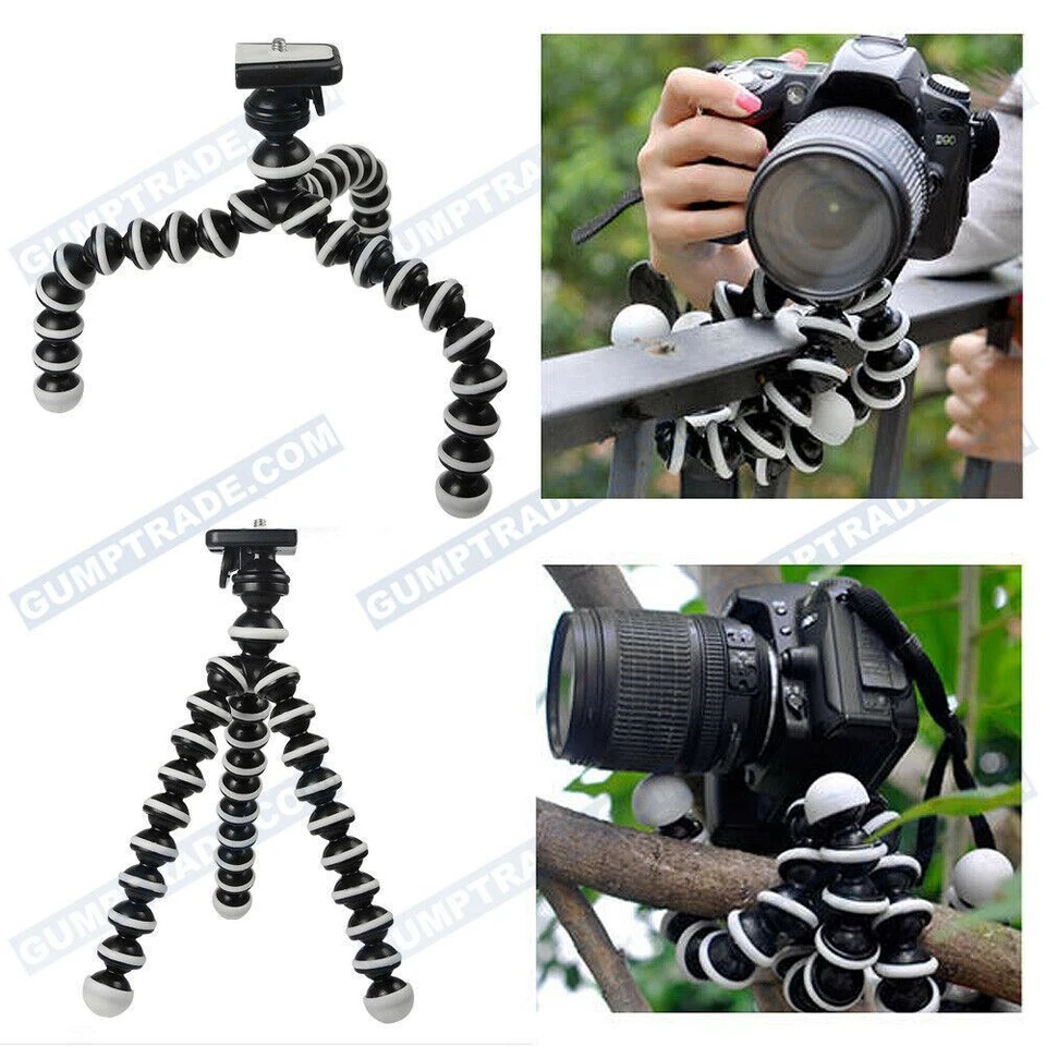 Large Octopus Flexible Gorilla Tripod For DSLR/Camcorder/DSLR/Smartphone/GoPro - Image 3 of 4