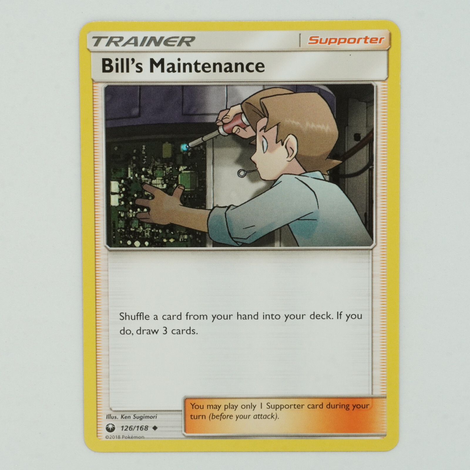 Bill's Maintenance 126/168 Uncommon Sun & Moon: Celestial Storm Pokemon Card