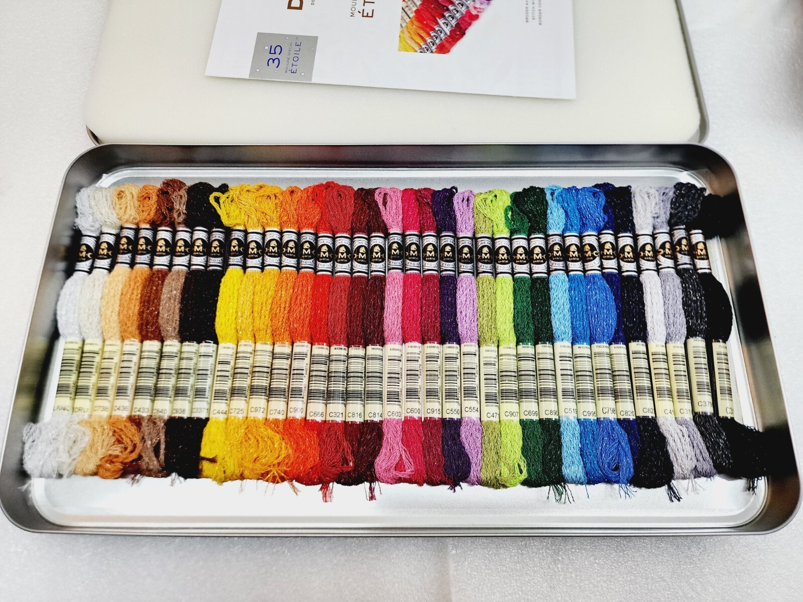DMC 35pc Mouline Special Etoile in Tin Embroidery Floss NEW 77540948253