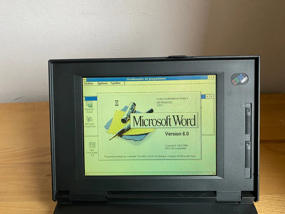 PC Portable Vintage Retro Gaming 1994 IBM ThinkPad 340 CSE IBM 486 + Chargeur - Photo 4/4