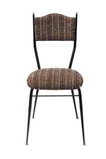  Sedia decorativa Midcentury in stile Gio Ponti, rivestimento Chanel BLACK FRIDAY