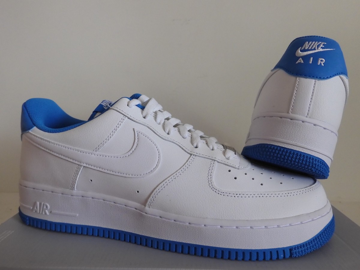 NIKE AIR FORCE 1 07 WHITE-WHITE-LIGHT PHOTO BLUE SZ 12  display picture 2